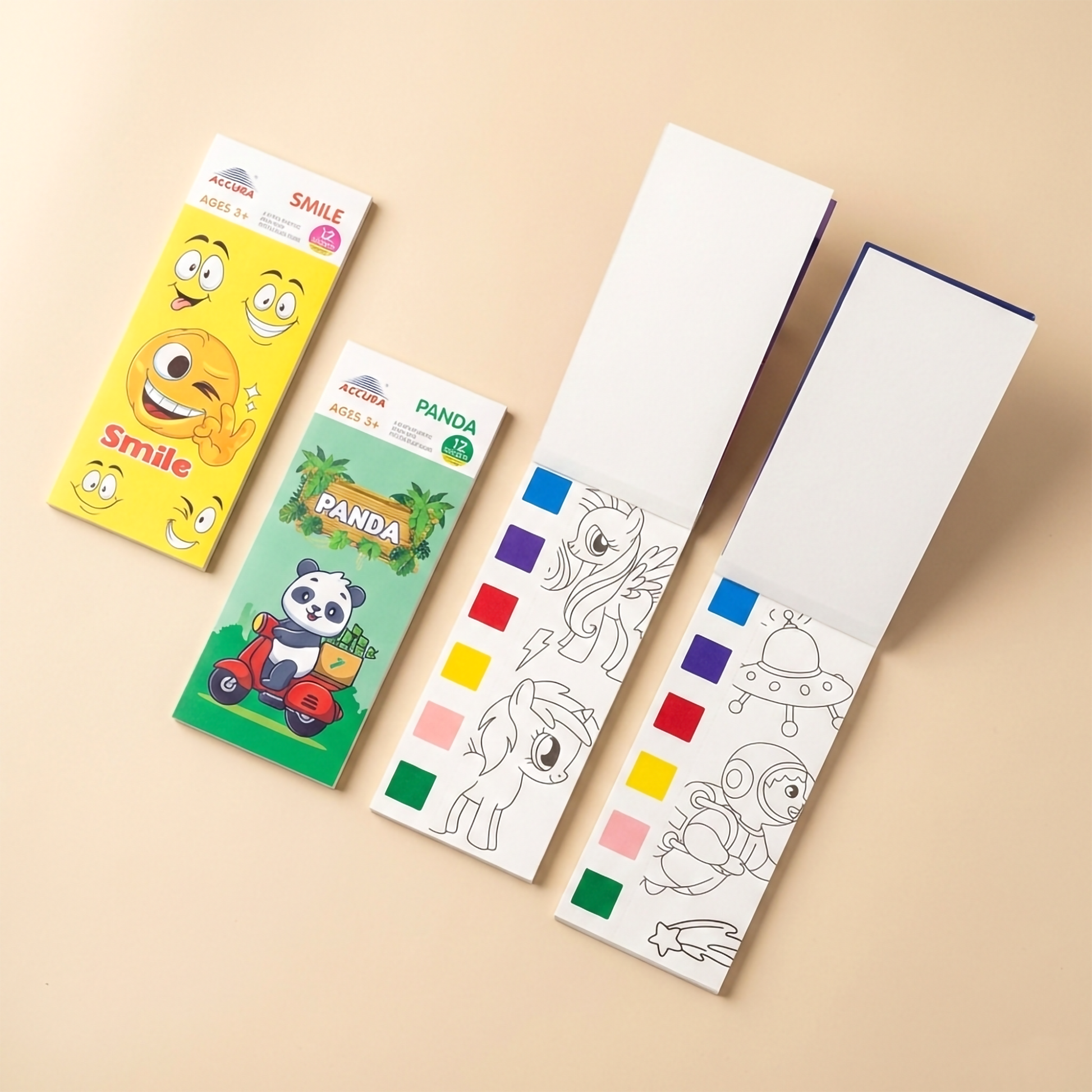 12-Page Watercolor Painting Book + Brush! - Image 3