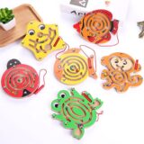 Animal Wooden Magnetic Maze Game