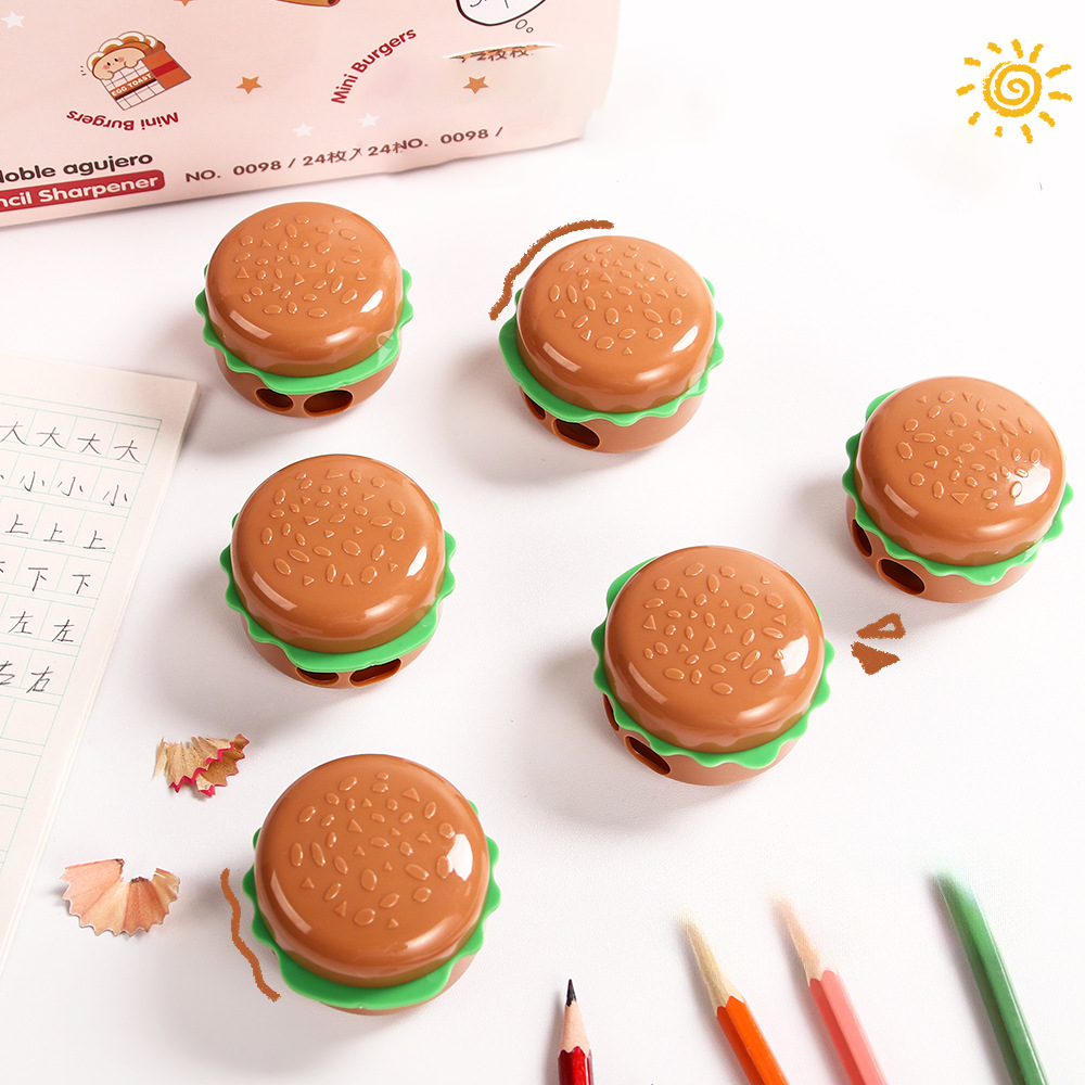 Burger Shape Double Hole Pencil Sharpener - Image 4