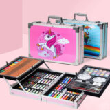 145-Piece Unicorn Art Suitcase – All-in-One Creative Fun