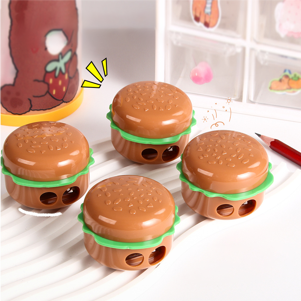 Burger Shape Double Hole Pencil Sharpener - Image 2