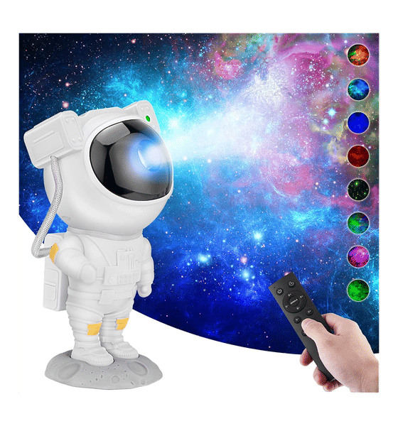 Astronaut Galaxy Star Projector Night Light with Remote