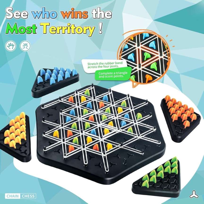 Triangle Chess Game | Brain Teaser Puzzle for Kids & Adults - Image 5
