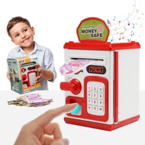 Money Bank with Fingerprint Sensor & Password Protection Feature |