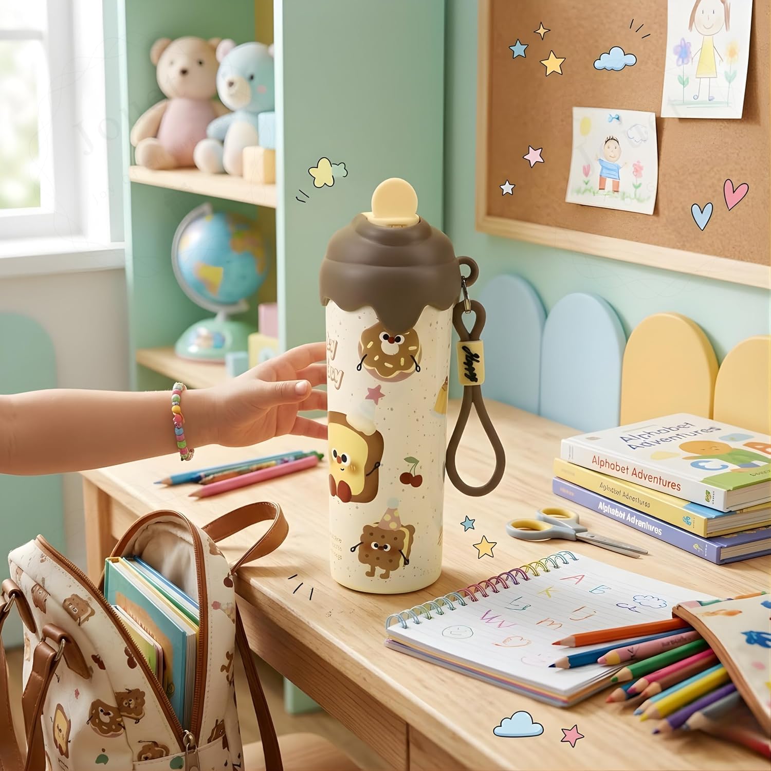 600ml Vacuum Insulated Thermos Bottle - Image 6