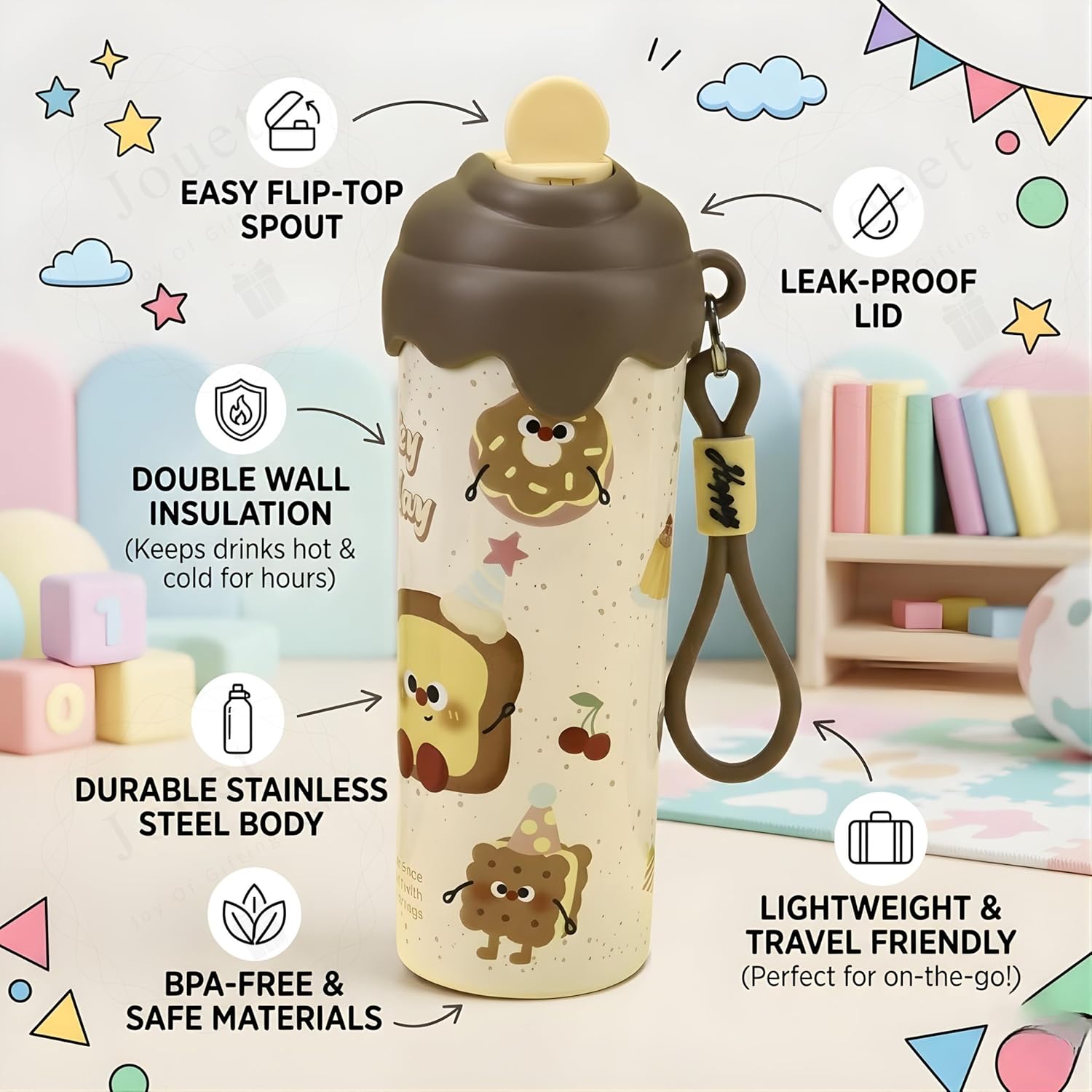 600ml Vacuum Insulated Thermos Bottle - Image 5