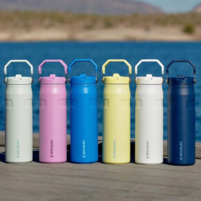 710ml Bottle with Flip Straw Lid
