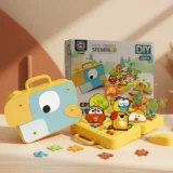 DIY Creative Puzzle Box STEM Construction Kit – 232 Pieces Educational Building Set