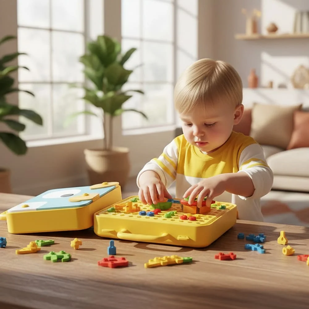 DIY Creative Puzzle Box STEM Construction Kit – 232 Pieces Educational Building Set - Image 3