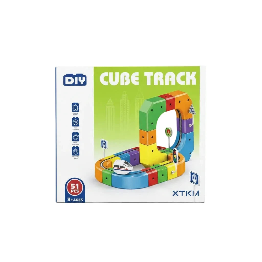 51 Piece DIY Cube Track Magic Rail Set - Image 6