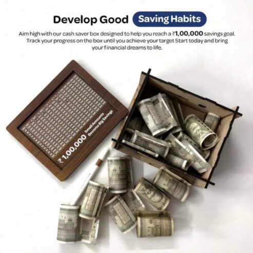 DIY Wooden Piggy Bank – Carved Coin Box for Kids & Adults, Money Saver, Donation & Savings Box - Image 4