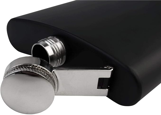 Stainless Steel 8oz Hip Flask - Image 4