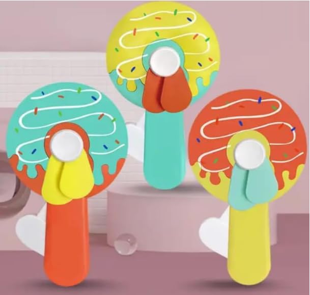 Donut Shape Portable Hand Press Fan Toy