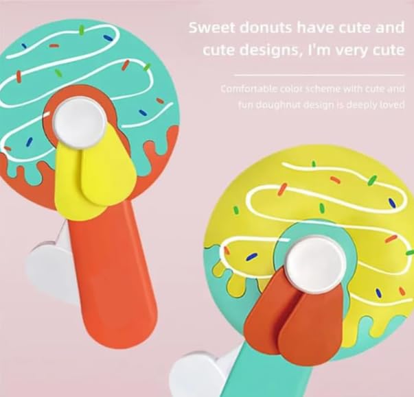 Donut Shape Portable Hand Press Fan Toy - Image 4