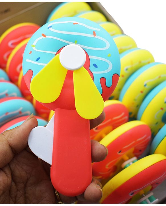 Donut Shape Portable Hand Press Fan Toy - Image 6