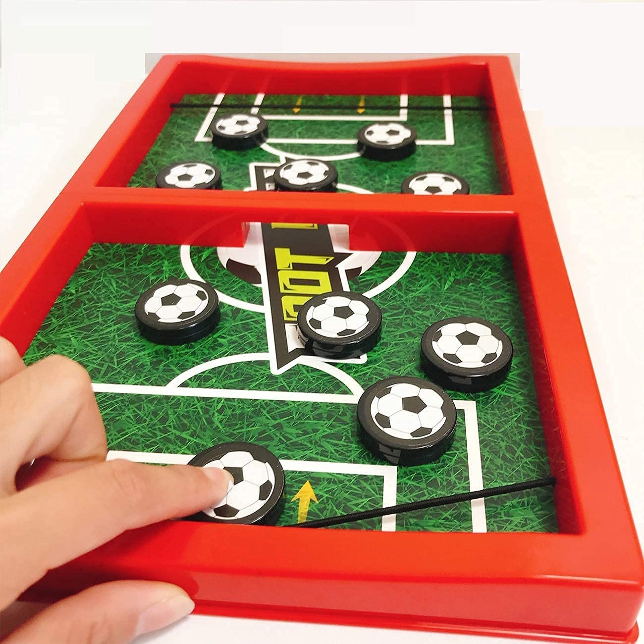 String Pluck Hockey Football Table Board Game - Image 4