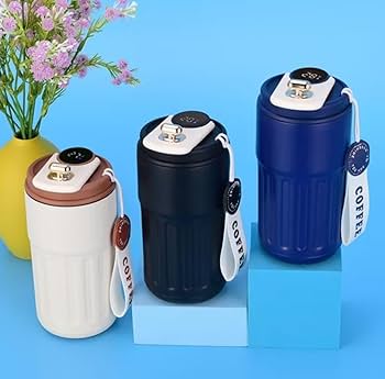 460ml Stainless Steel Insulated Coffee Mug with Digital Display