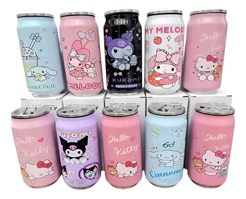 500ml Cute Cartoon Print Stainless Steel Sipper Can Bottle - Image 5