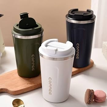 Premium Stainless Steel Coffee Mug with Leak-Proof Lid – 510ml