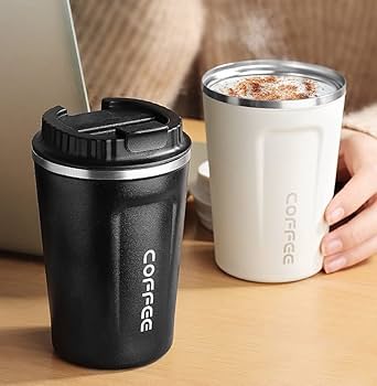 Premium Stainless Steel Coffee Mug with Leak-Proof Lid – 510ml - Image 3