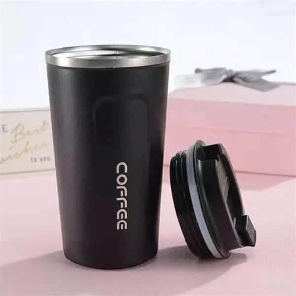 Premium Stainless Steel Coffee Mug with Leak-Proof Lid – 510ml - Image 5