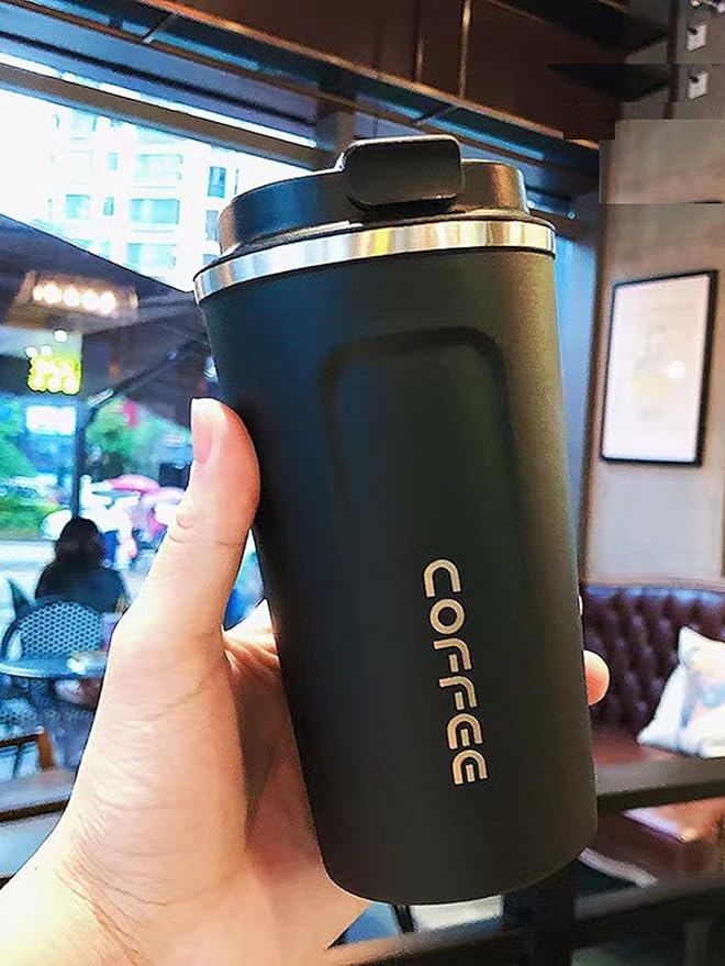 Premium Stainless Steel Coffee Mug with Leak-Proof Lid – 510ml - Image 8