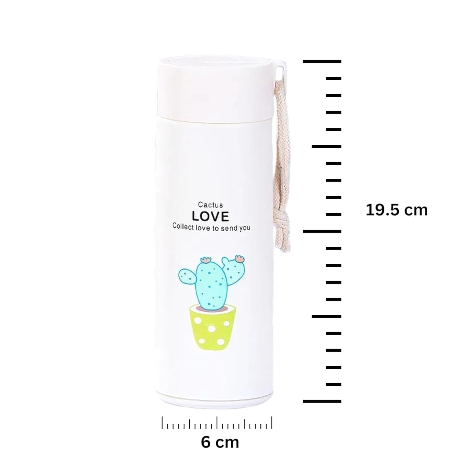 Premium Cactus Print Glass Water Bottle – 450ml - Image 4