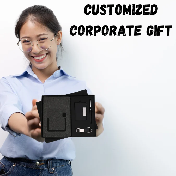 4 in 1 Corporate Gift Set which includes Diary,Keychain,Metal Pen & Card holder - Image 2