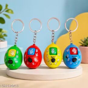 Rock Paper Scissors Game Keychain