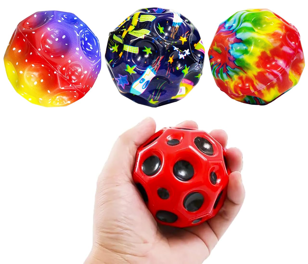 Super Bouncy Rubber Moon Ball Toy - Image 2