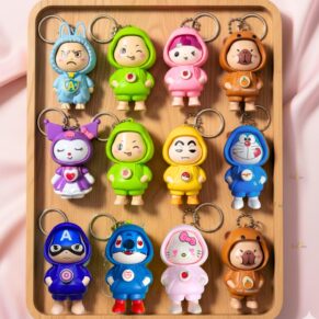 Face Changing Cartoon Keychain