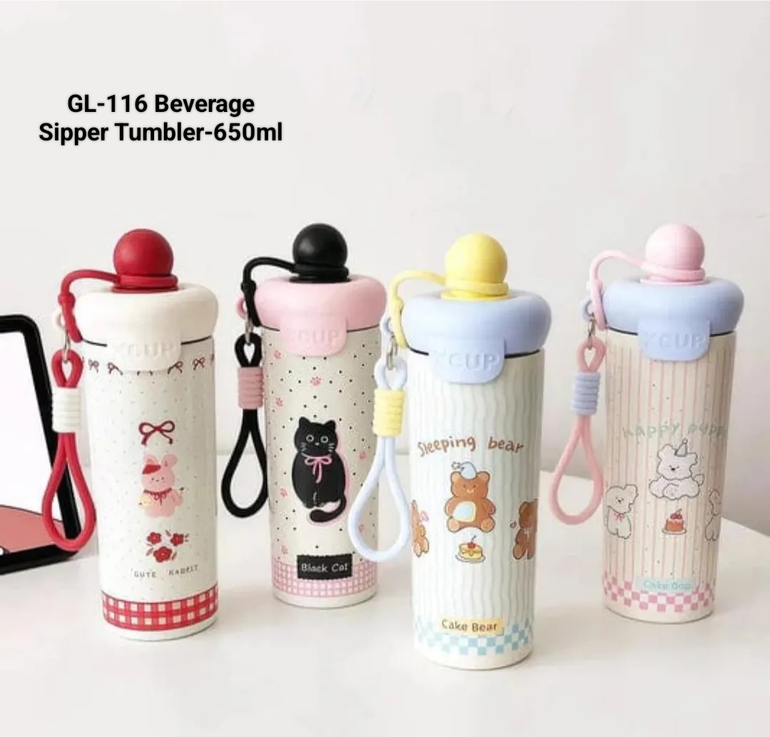 750ml Stainless Steel Water Bottle with Twin Lid (Sip & Gulp)