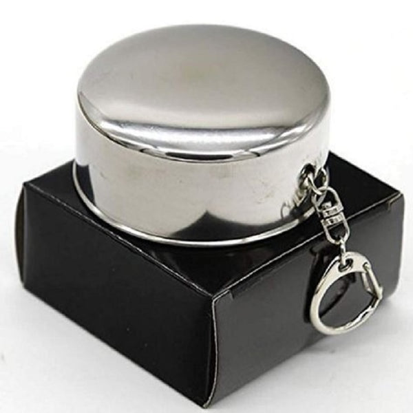 Stainless Steel Folding Travel Cup – Portable Collapsible Water Mug for Camping, Hiking, Office & Outdoor Use - Image 4