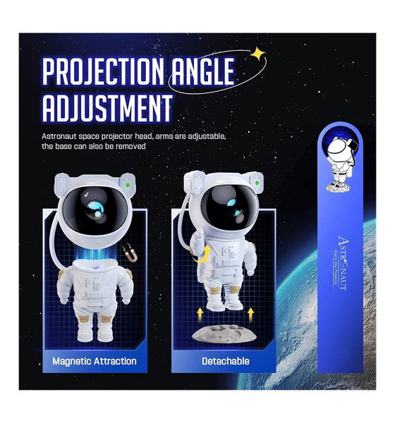 Astronaut Galaxy Star Projector Night Light with Remote - Image 10