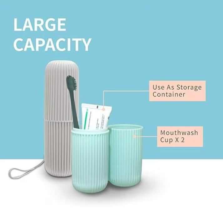 Capsule Shape Travel Toothbrush & Toothpaste Case Holder - Image 5