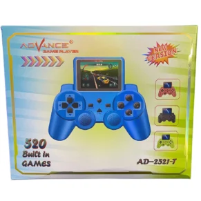 520 In 1 Handheld Video Game for Kids | 2.5-inch Screen, Rechargeable, AV TV Out Gamepad