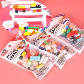 DIY Block Erasers – Fun Creative Building Puzzle Erasers for Kids