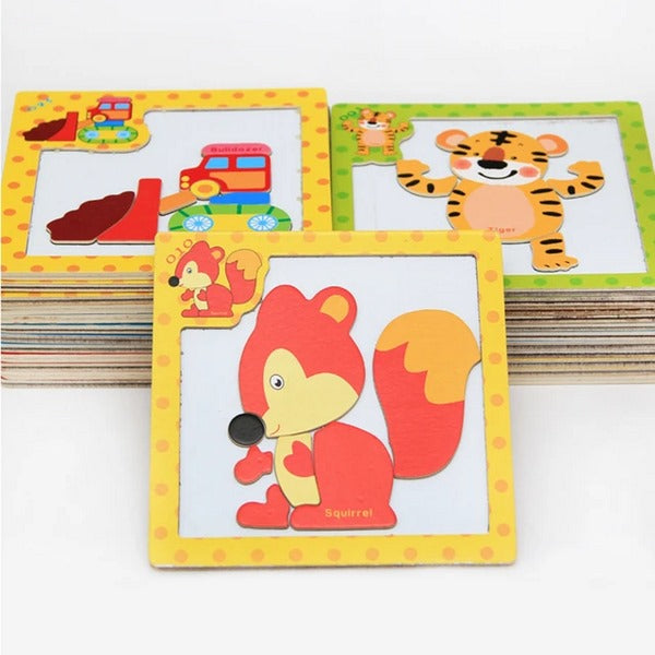 Wooden Magnetic Puzzle Board
