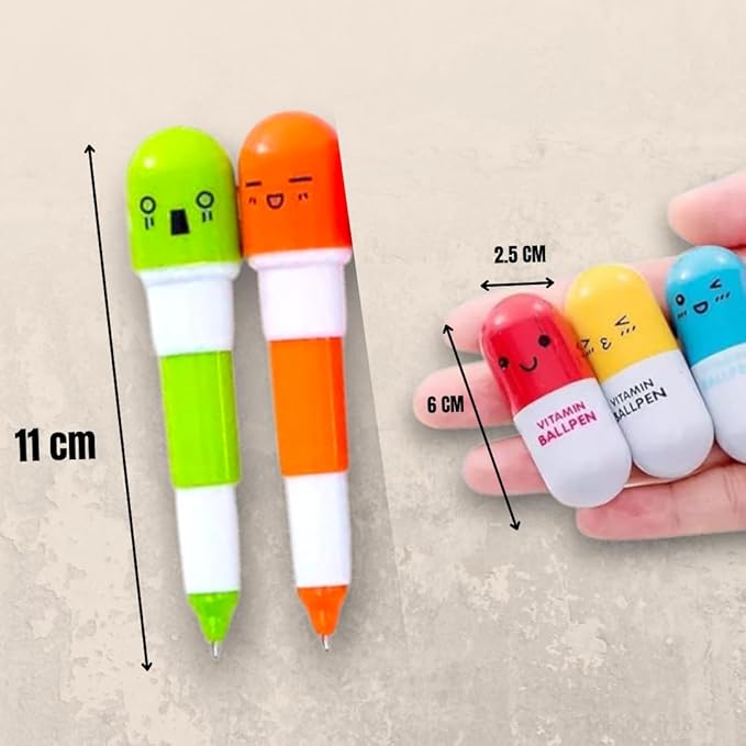 New Capsule Shape Ball Pens Pack Of 24Pcs - Image 4
