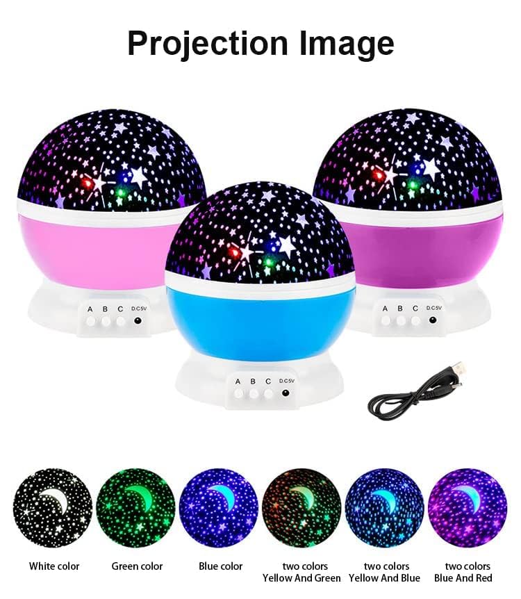360 Rotating Star Master Galaxy Night Projector Lamp - Image 4