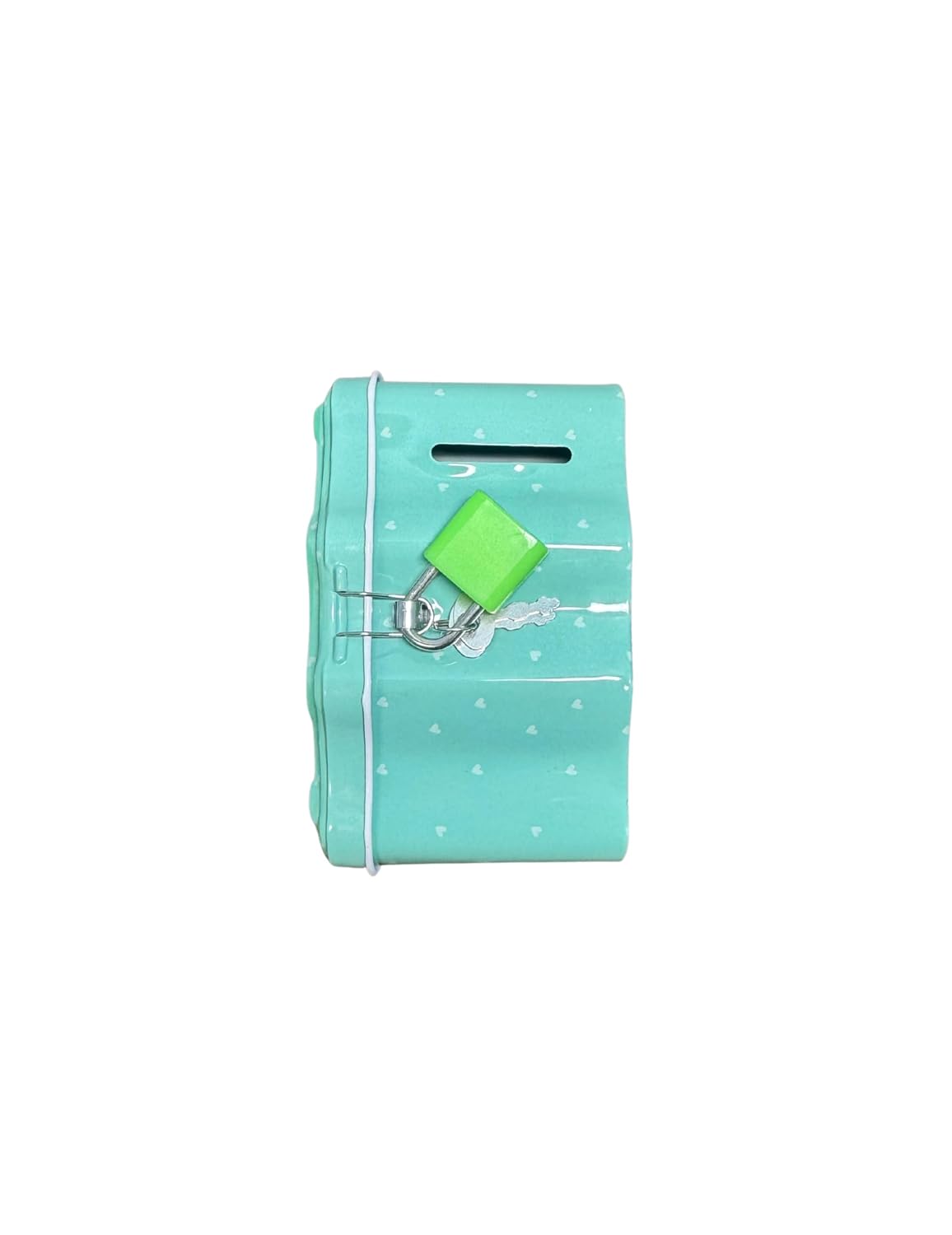 Small Metal Piggy Bank Shirt Shape With Lock And Key - Image 7