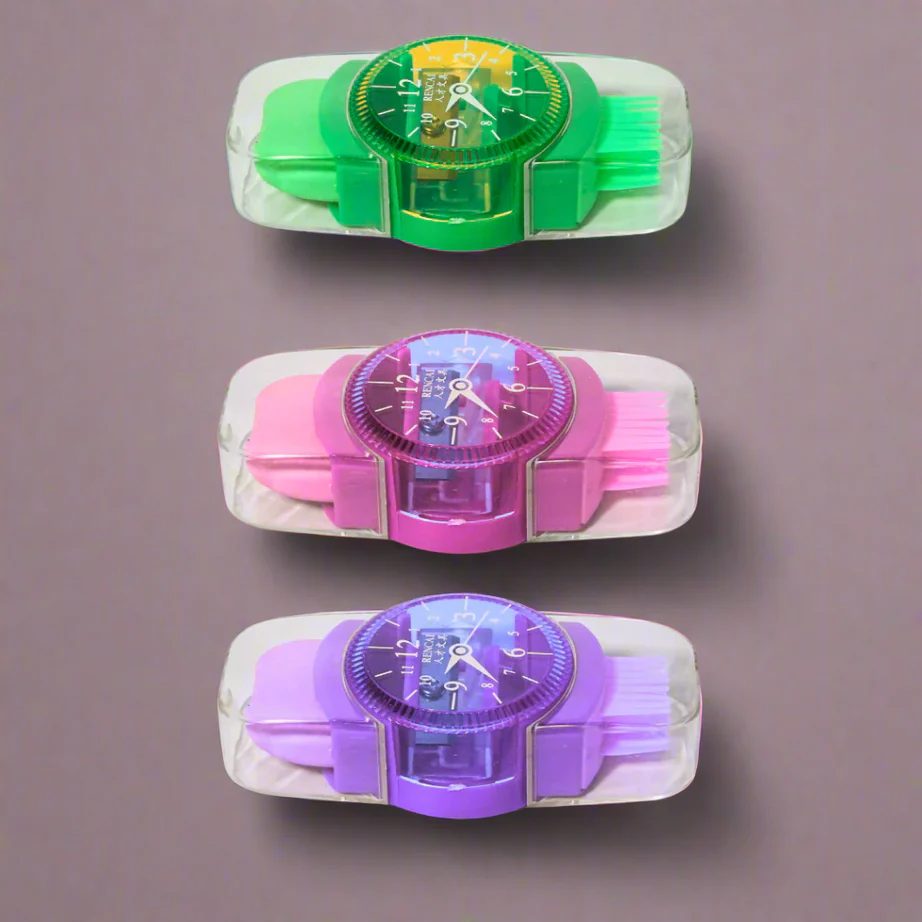 3 in 1 Sharpener, Eraser and Brush For kids