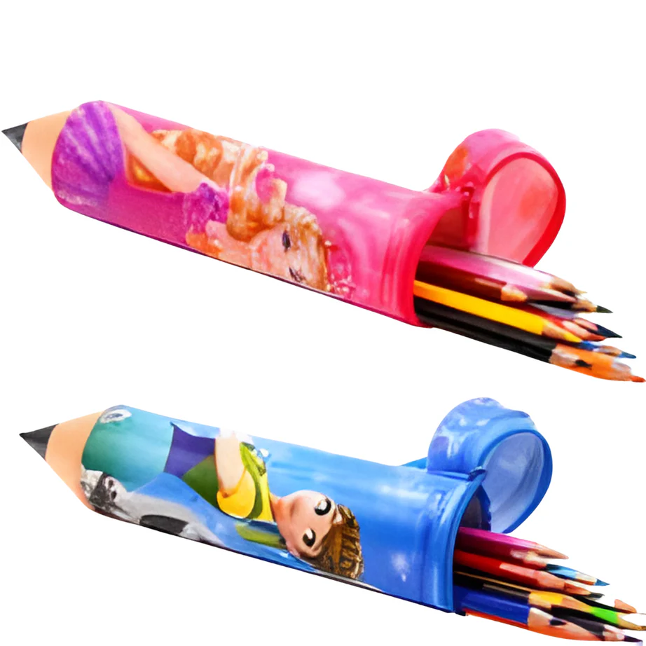 Cute Cartoon Pencil Shape Pouch - Image 2