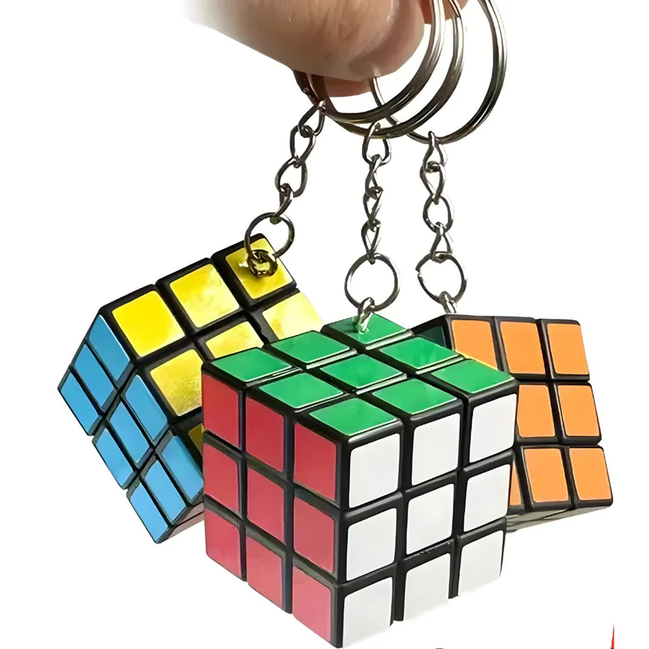 Rubik's Cube Keychain - Image 2