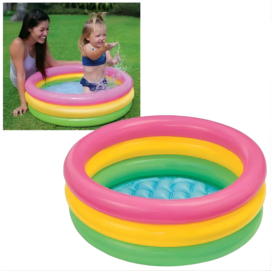Wet Set Collection Kids Bath Tub – Multicolor Fun Baby Bath Tub (61 x 22 cm) - Image 2