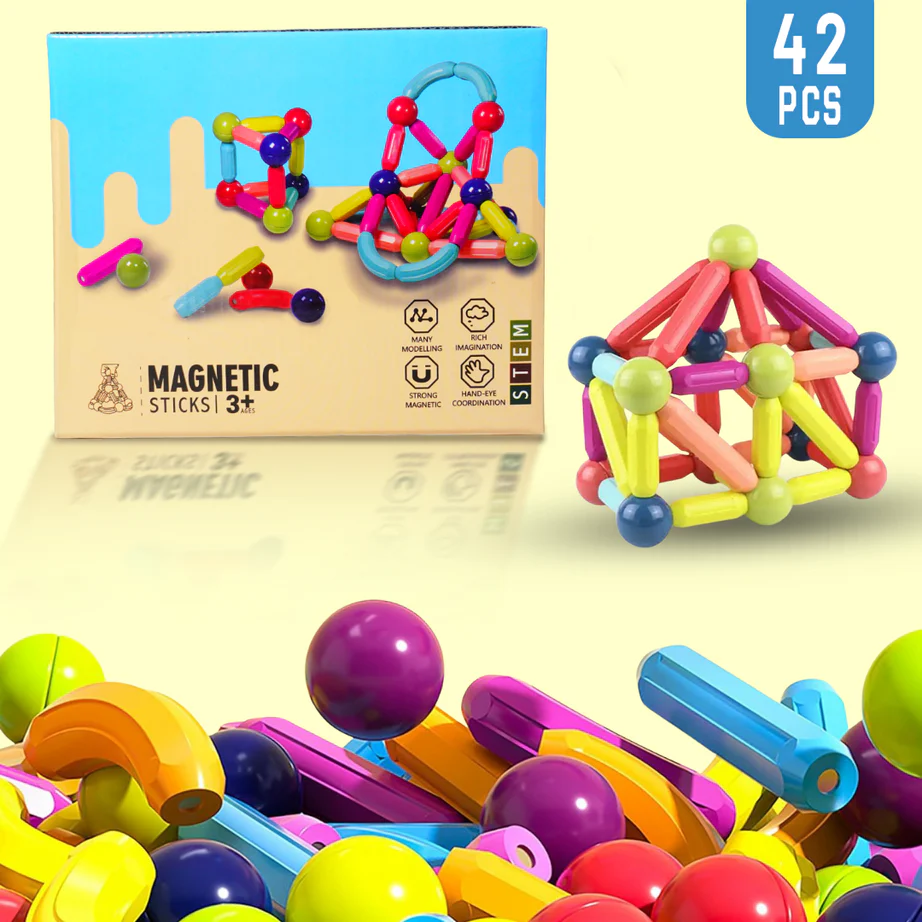 42-Piece Magnetic Sticks Set
