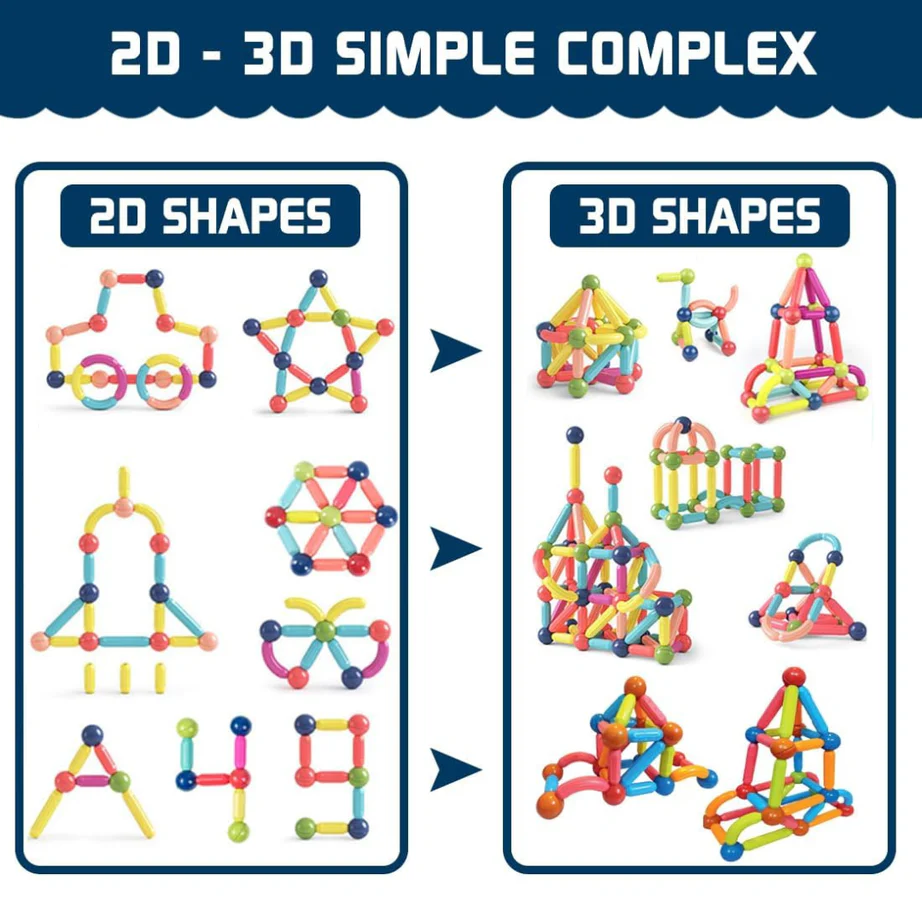 42-Piece Magnetic Sticks Set - Image 4