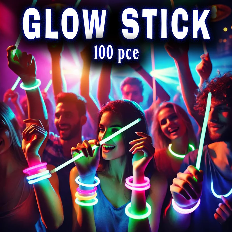 Neon Glow Sticks 100 Pcs - Image 3