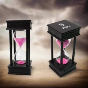 5 Min Hourglass Wooden Frame Sand Timer