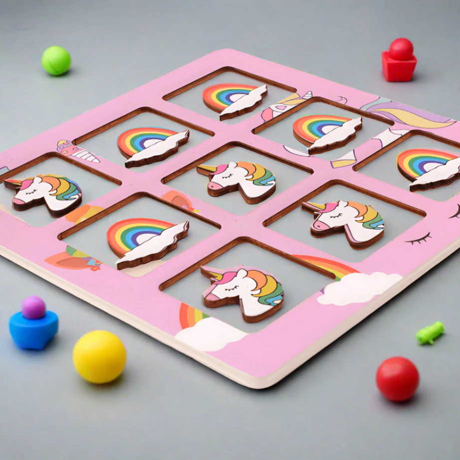 XOX Game Board Cartoon Print